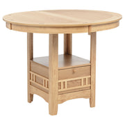 Lavon Oval 60-inch Counter Height Extension Dining Table Light Oak - 106628