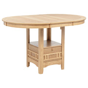Lavon Oval 60-inch Counter Height Extension Dining Table Light Oak - 106628