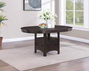Lavon Oval 60-inch Wood Extension Leaf Dining Table Espresso - 102671