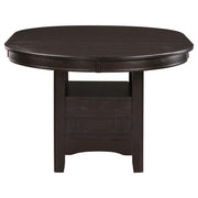 Lavon Oval 60-inch Wood Extension Leaf Dining Table Espresso - 102671