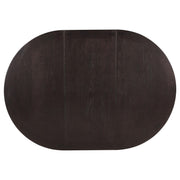 Lavon Oval 60-inch Wood Extension Leaf Dining Table Espresso - 102671