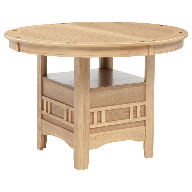 Lavon Oval 60-inch Wood Extension Leaf Dining Table Light Oak - 106620