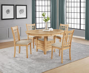Lavon Oval 60-inch Wood Extension Leaf Dining Table Light Oak - 106620