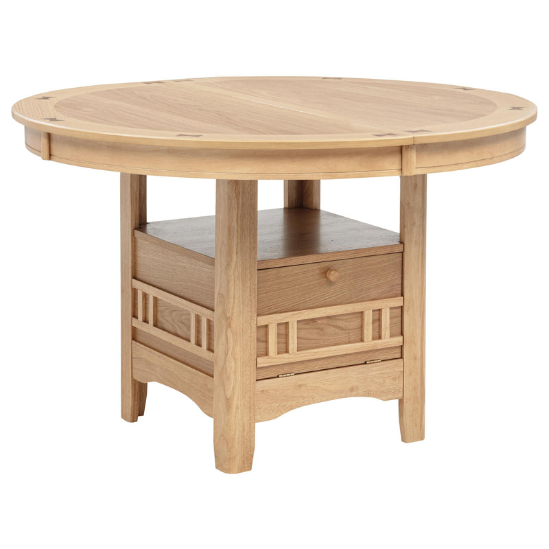 Lavon Oval 60-inch Wood Extension Leaf Dining Table Light Oak - 106620