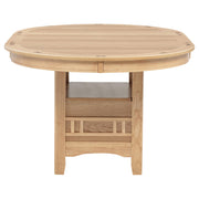 Lavon Oval 60-inch Wood Extension Leaf Dining Table Light Oak - 106620
