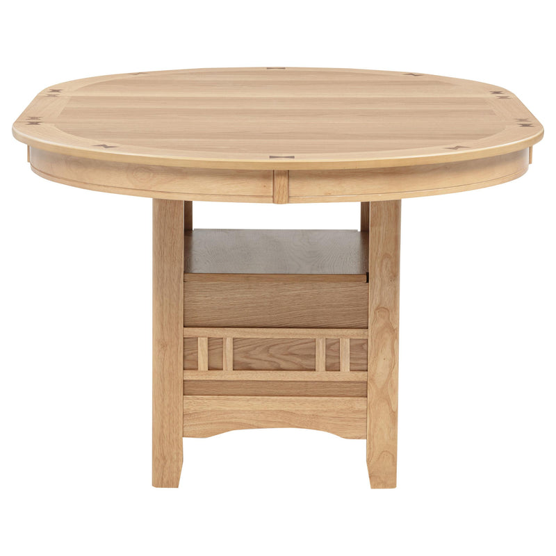 Lavon Oval 60-inch Wood Extension Leaf Dining Table Light Oak - 106620