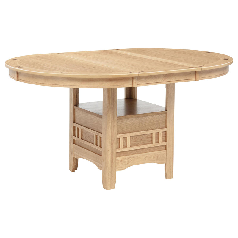 Lavon Oval 60-inch Wood Extension Leaf Dining Table Light Oak - 106620