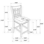 Lavon Wood Counter Height Dining Chair Black and Espresso (Set of 2) - 102889