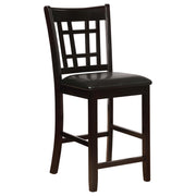 Lavon Wood Counter Height Dining Chair Black and Espresso (Set of 2) - 102889