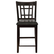 Lavon Wood Counter Height Dining Chair Black and Espresso (Set of 2) - 102889