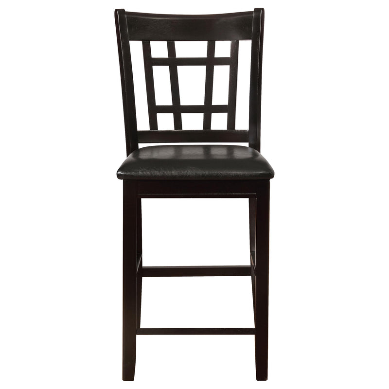 Lavon Wood Counter Height Dining Chair Black and Espresso (Set of 2) - 102889