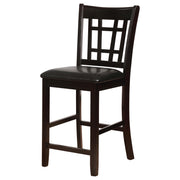 Lavon Wood Counter Height Dining Chair Black and Espresso (Set of 2) - 102889