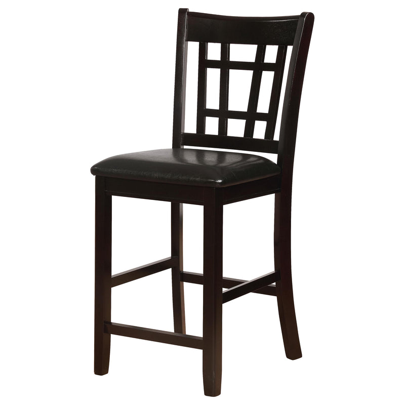 Lavon Wood Counter Height Dining Chair Black and Espresso (Set of 2) - 102889