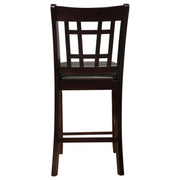 Lavon Wood Counter Height Dining Chair Black and Espresso (Set of 2) - 102889