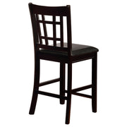 Lavon Wood Counter Height Dining Chair Black and Espresso (Set of 2) - 102889