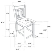 Lavon Wood Counter Height Dining Chair Linen and Light Oak (Set of 2) - 106629