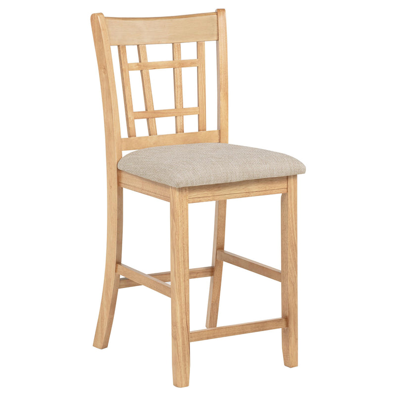 Lavon Wood Counter Height Dining Chair Linen and Light Oak (Set of 2) - 106629