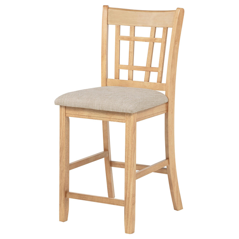 Lavon Wood Counter Height Dining Chair Linen and Light Oak (Set of 2) - 106629