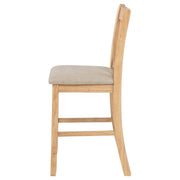 Lavon Wood Counter Height Dining Chair Linen and Light Oak (Set of 2) - 106629