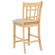Lavon Wood Counter Height Dining Chair Linen and Light Oak (Set of 2) - 106629
