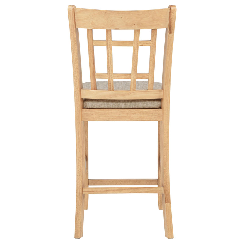 Lavon Wood Counter Height Dining Chair Linen and Light Oak (Set of 2) - 106629