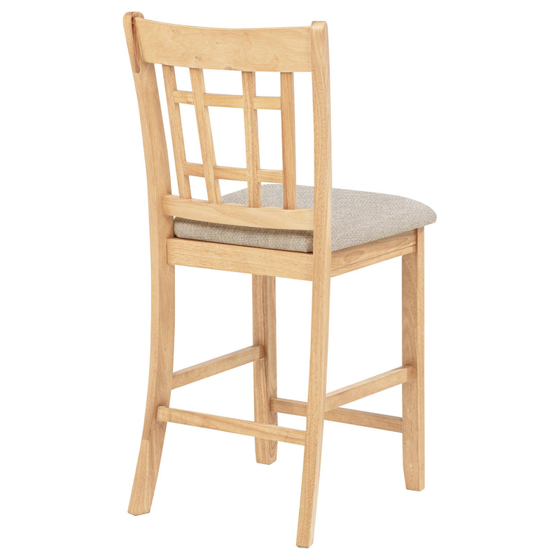 Lavon Wood Counter Height Dining Chair Linen and Light Oak (Set of 2) - 106629