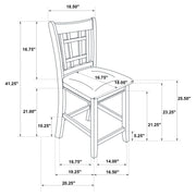 Lavon Wood Counter Height Dining Chair Tan and Espresso (Set of 2) - 105279