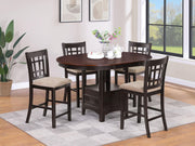 Lavon Wood Counter Height Dining Chair Tan and Espresso (Set of 2) - 105279