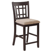 Lavon Wood Counter Height Dining Chair Tan and Espresso (Set of 2) - 105279