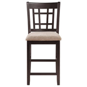 Lavon Wood Counter Height Dining Chair Tan and Espresso (Set of 2) - 105279