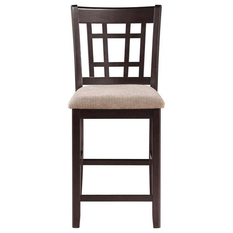 Lavon Wood Counter Height Dining Chair Tan and Espresso (Set of 2) - 105279