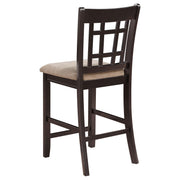 Lavon Wood Counter Height Dining Chair Tan and Espresso (Set of 2) - 105279