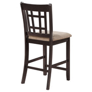 Lavon Wood Counter Height Dining Chair Tan and Espresso (Set of 2) - 105279