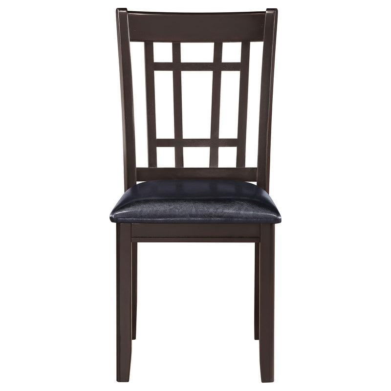 Lavon Wood Dining Side Chair Black and Espresso (Set of 2) - 102672