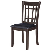 Lavon Wood Dining Side Chair Black and Espresso (Set of 2) - 102672
