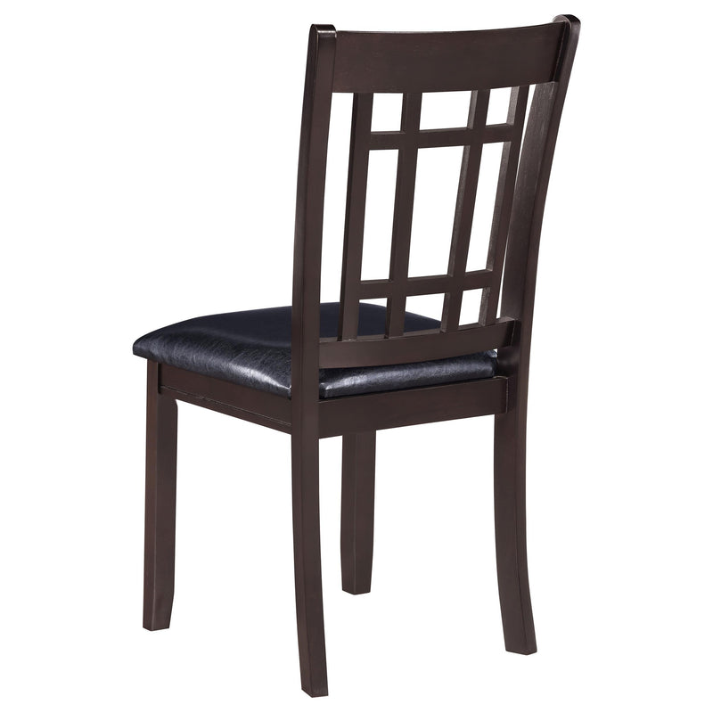 Lavon Wood Dining Side Chair Black and Espresso (Set of 2) - 102672