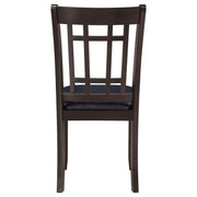 Lavon Wood Dining Side Chair Black and Espresso (Set of 2) - 102672