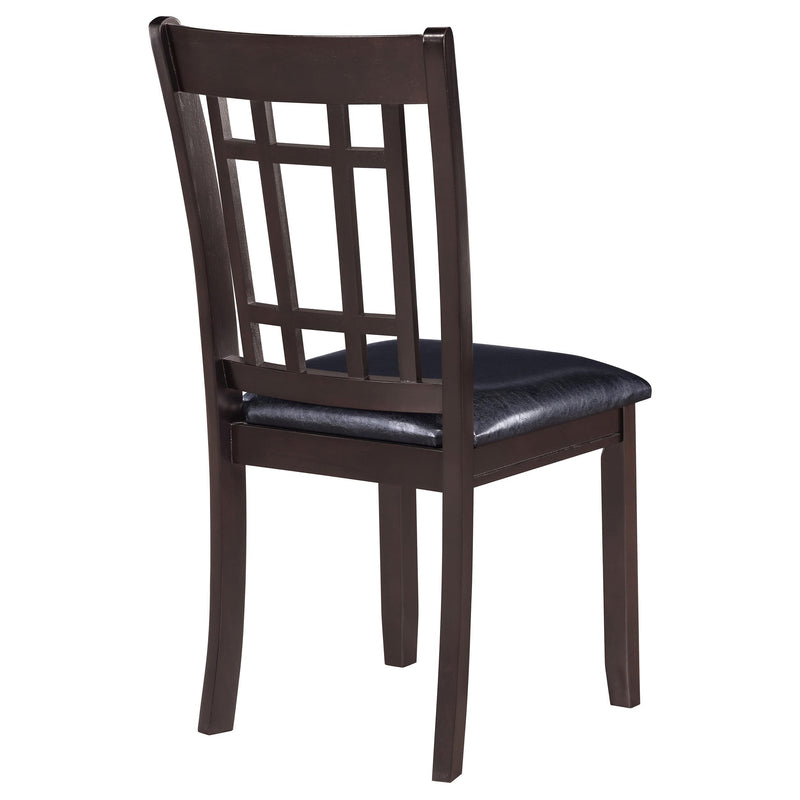 Lavon Wood Dining Side Chair Black and Espresso (Set of 2) - 102672