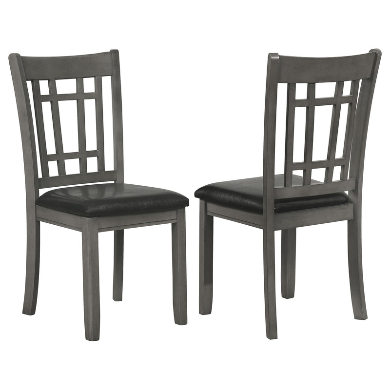 Lavon Wood Dining Side Chair Black and  Medium Grey (Set of 2) - 108212
