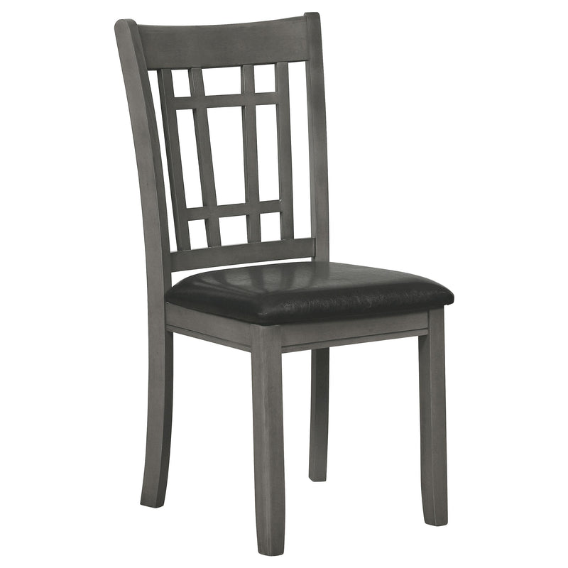 Lavon Wood Dining Side Chair Black and  Medium Grey (Set of 2) - 108212