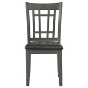 Lavon Wood Dining Side Chair Black and  Medium Grey (Set of 2) - 108212