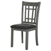 Lavon Wood Dining Side Chair Black and  Medium Grey (Set of 2) - 108212