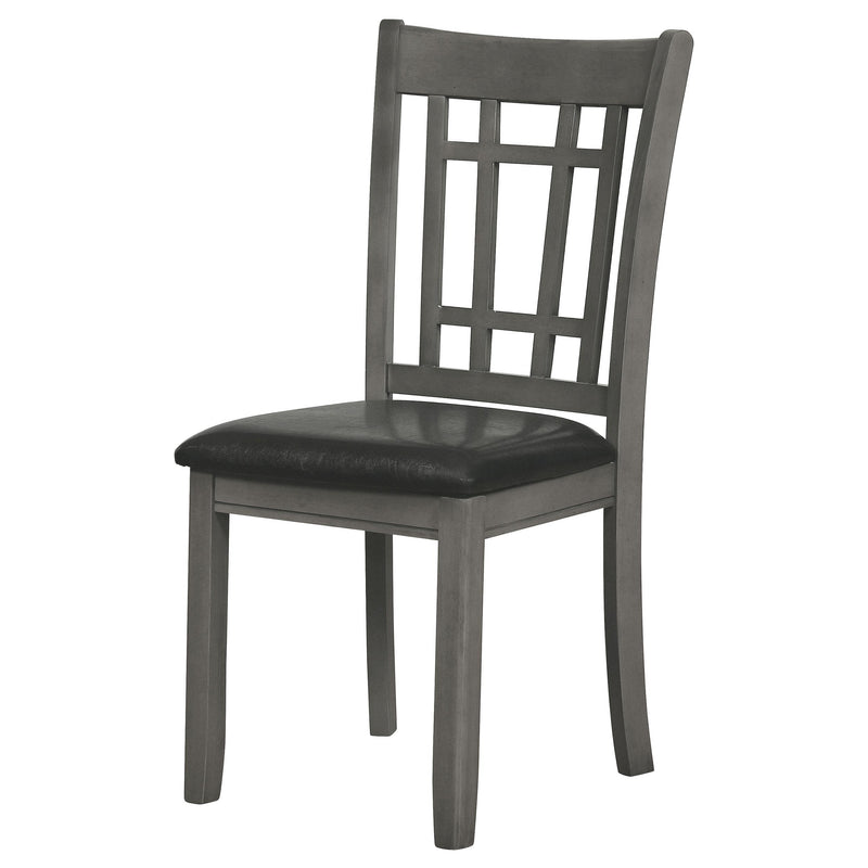 Lavon Wood Dining Side Chair Black and  Medium Grey (Set of 2) - 108212