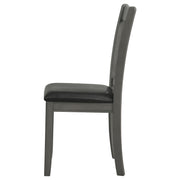 Lavon Wood Dining Side Chair Black and  Medium Grey (Set of 2) - 108212