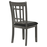 Lavon Wood Dining Side Chair Black and  Medium Grey (Set of 2) - 108212