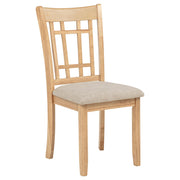 Lavon Wood Dining Side Chair Linen and Light Oak (Set of 2) - 106622
