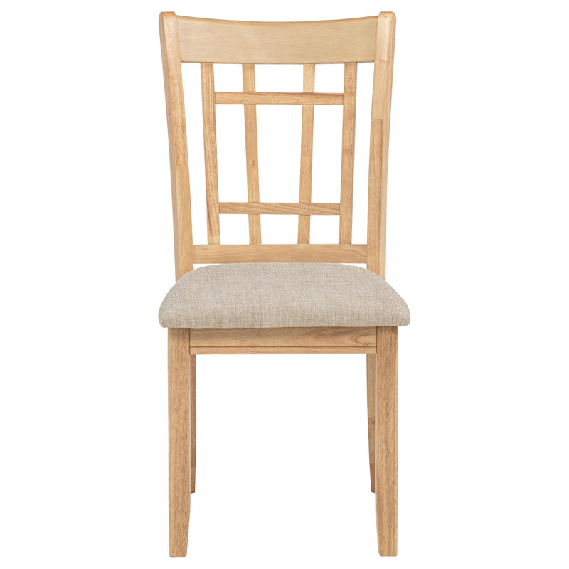 Lavon Wood Dining Side Chair Linen and Light Oak (Set of 2) - 106622