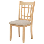 Lavon Wood Dining Side Chair Linen and Light Oak (Set of 2) - 106622