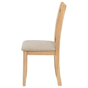 Lavon Wood Dining Side Chair Linen and Light Oak (Set of 2) - 106622