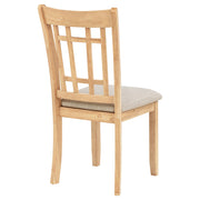 Lavon Wood Dining Side Chair Linen and Light Oak (Set of 2) - 106622